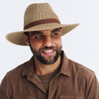  Outback Lightweight Fedora Hat - Chocolate