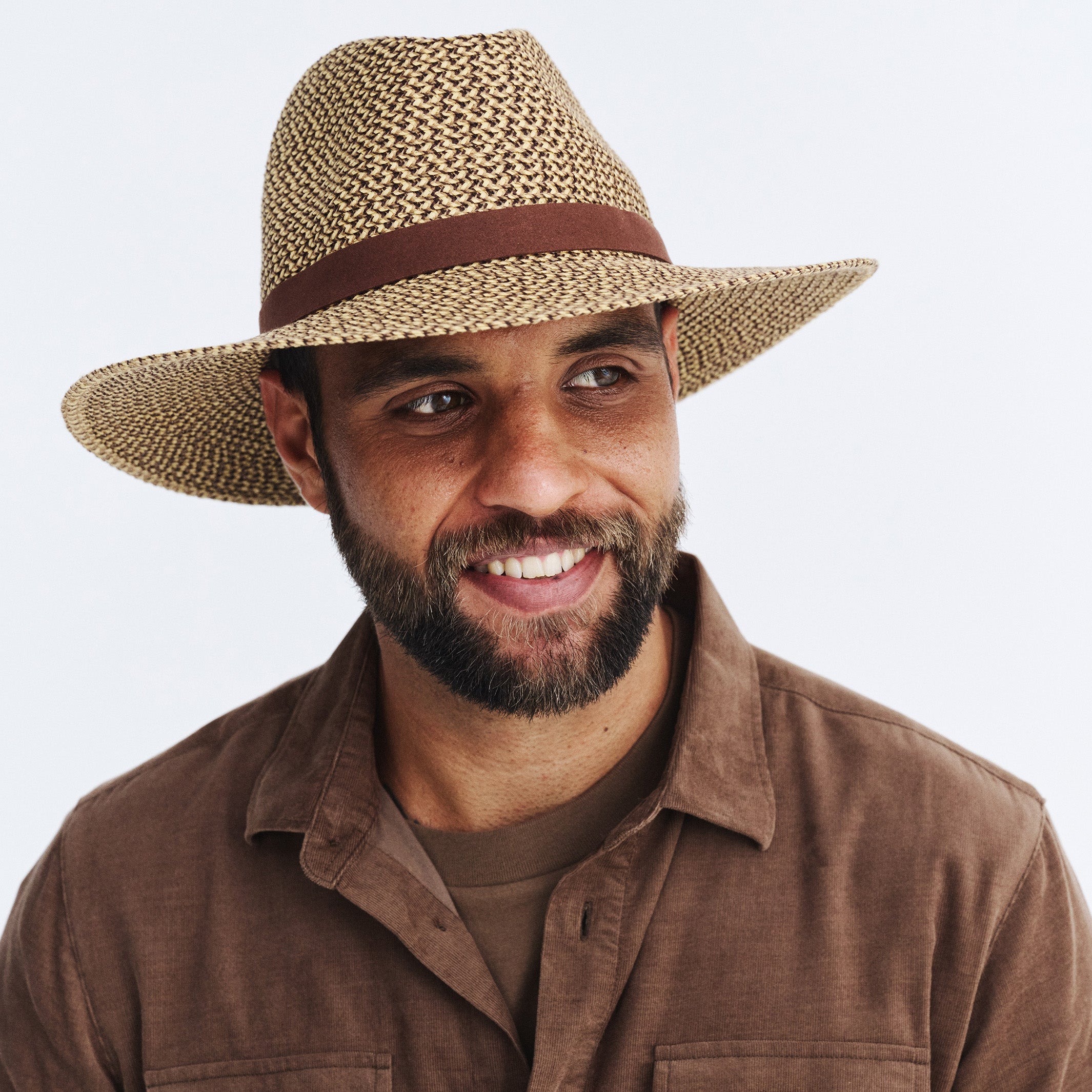  Outback Lightweight Fedora Hat - Chocolate