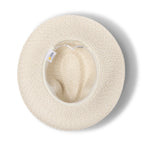  Outback Lightweight Fedora Hat - Ivory/Black