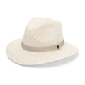  Outback Lightweight Fedora Hat - Ivory