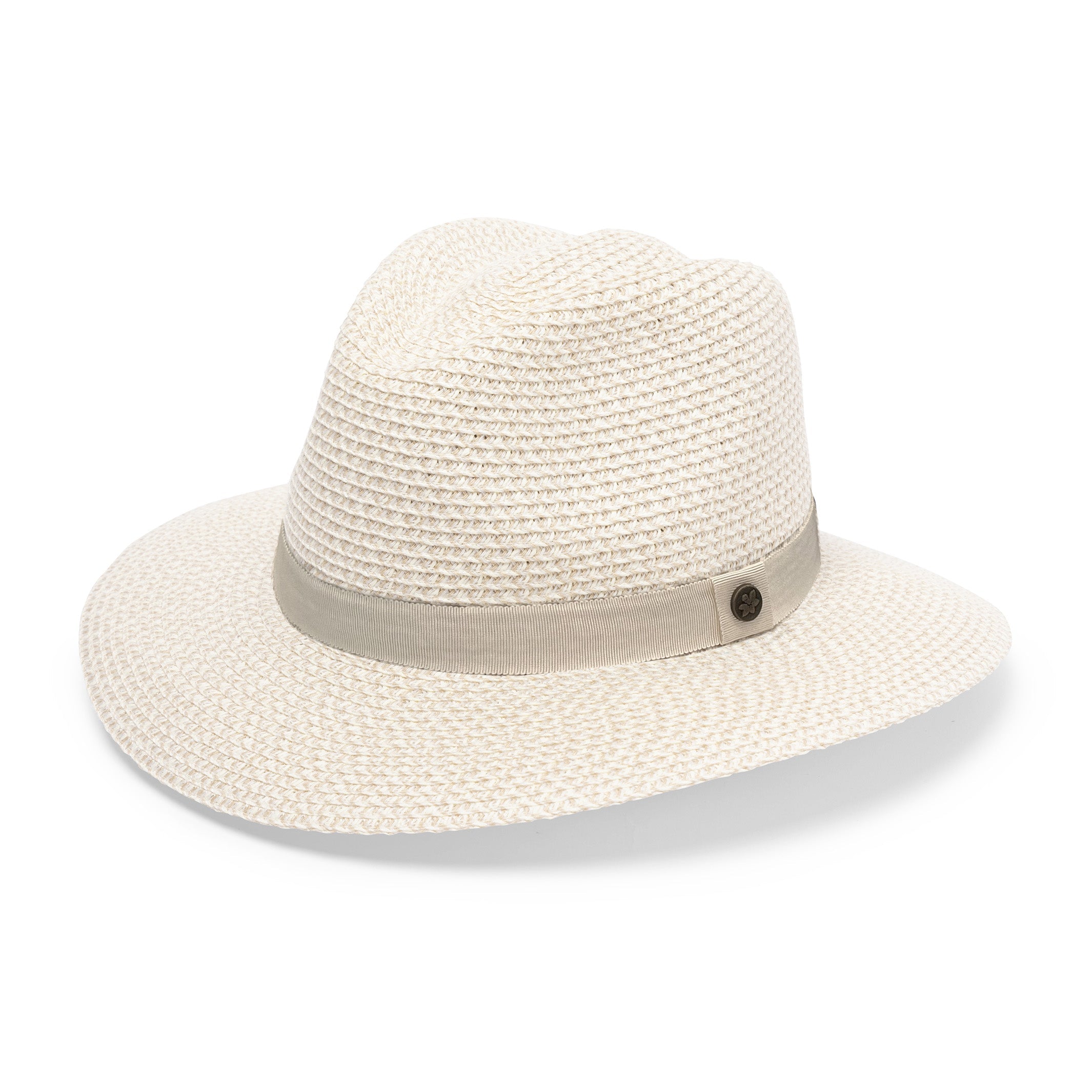  Outback Lightweight Fedora Hat - Ivory