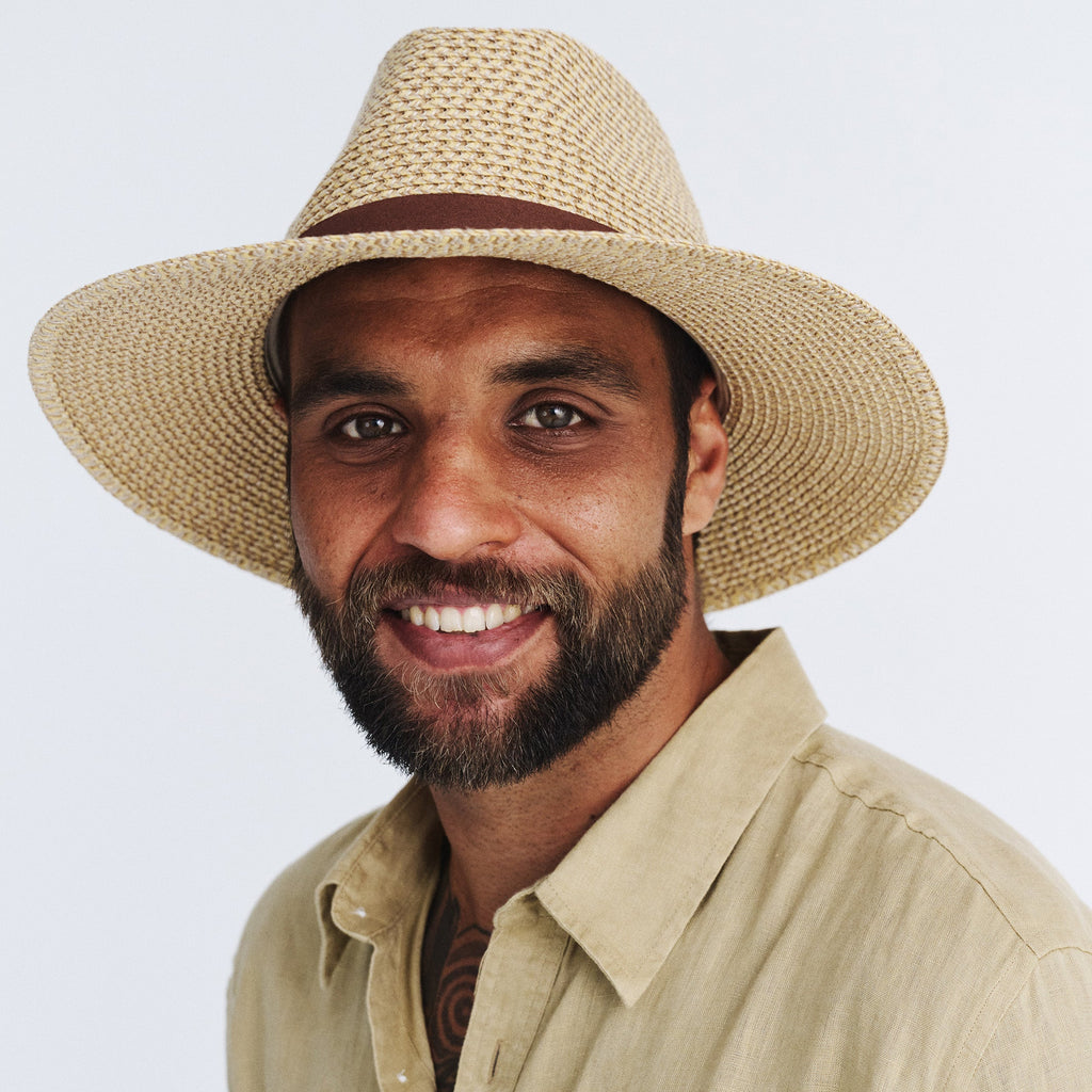  Outback Lightweight Fedora Hat - Natural