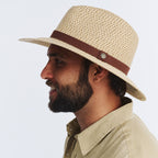  Outback Lightweight Fedora Hat - Natural
