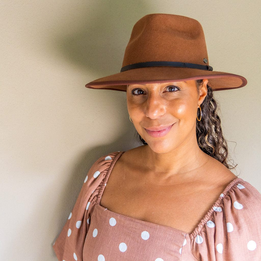  Benadict Fedora Hat - Chocolate