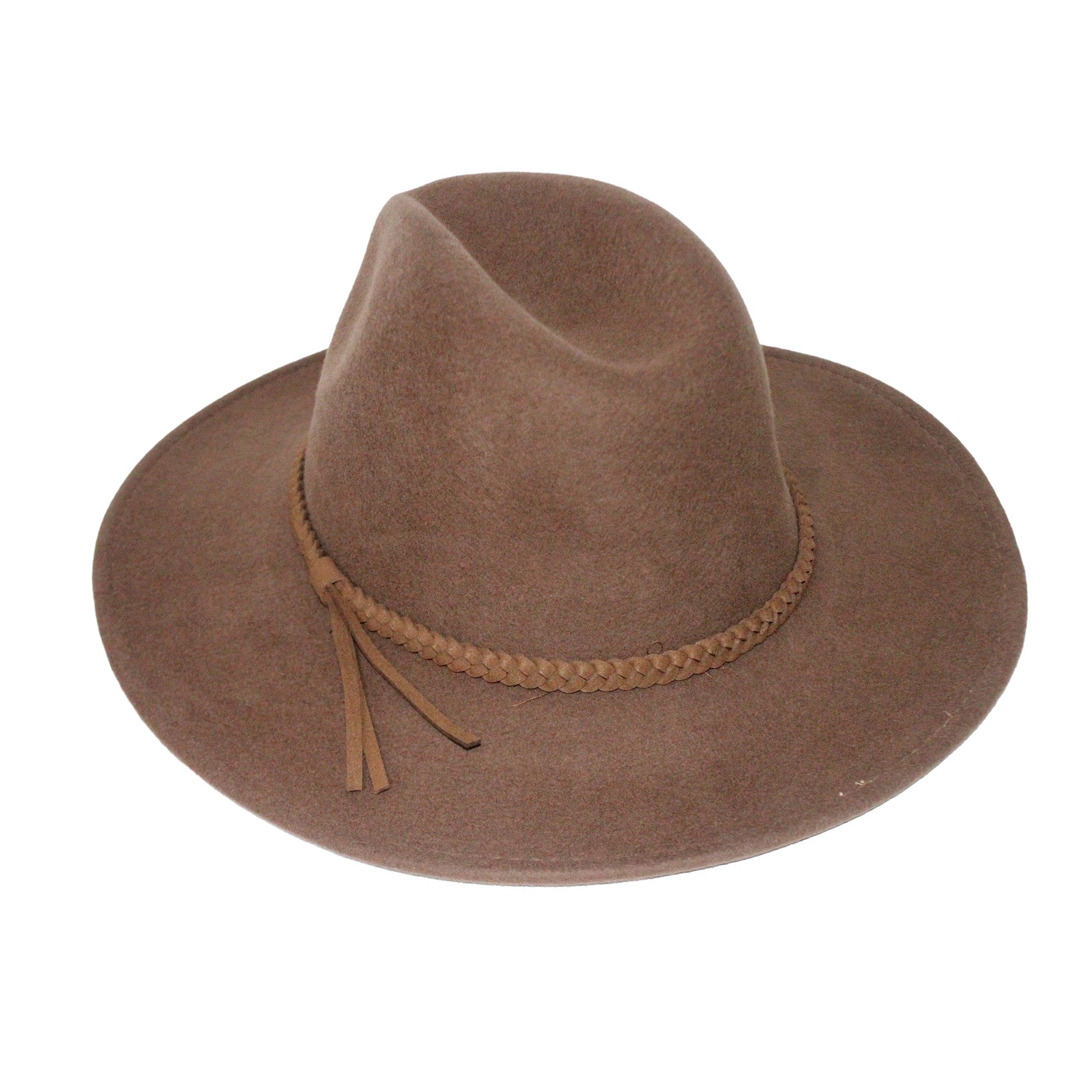  Blake Felt Fedora Hat - Chocolate