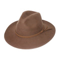  Blake Felt Fedora Hat - Chocolate