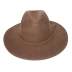  Blake Felt Fedora Hat - Chocolate