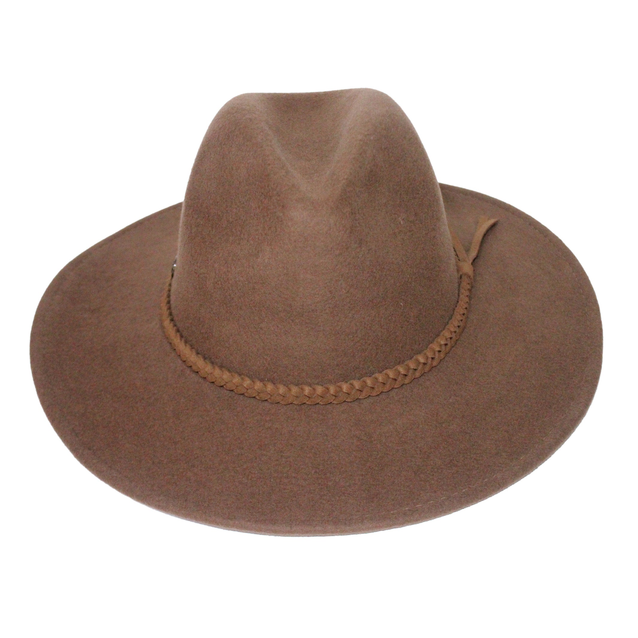  Blake Felt Fedora Hat - Chocolate