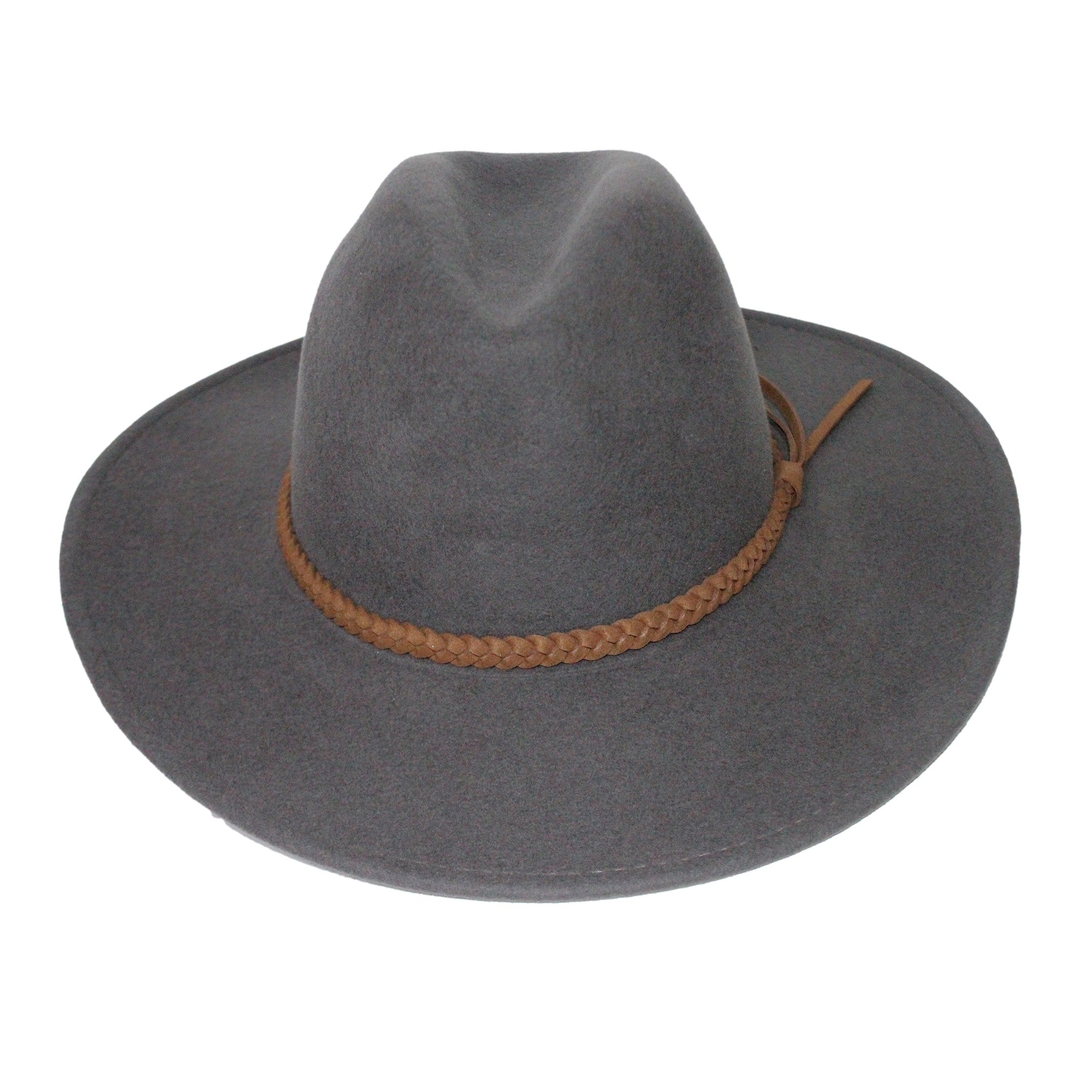  Blake Felt Fedora Hat - Gunmetal Grey