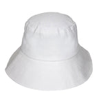  Sadie Linen Bucket Hat - White
