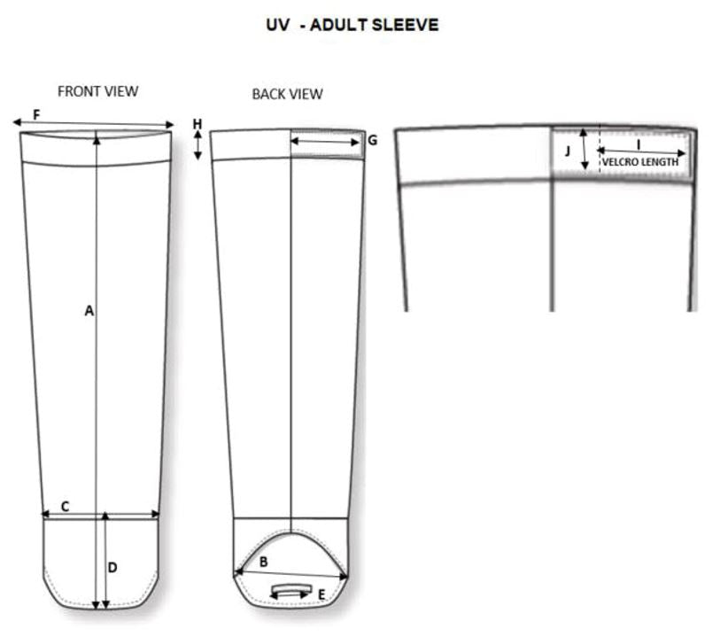  Unisex Sun Sleeve - White