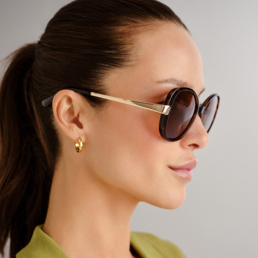  Anna Bay Sunglasses - Dark Tort