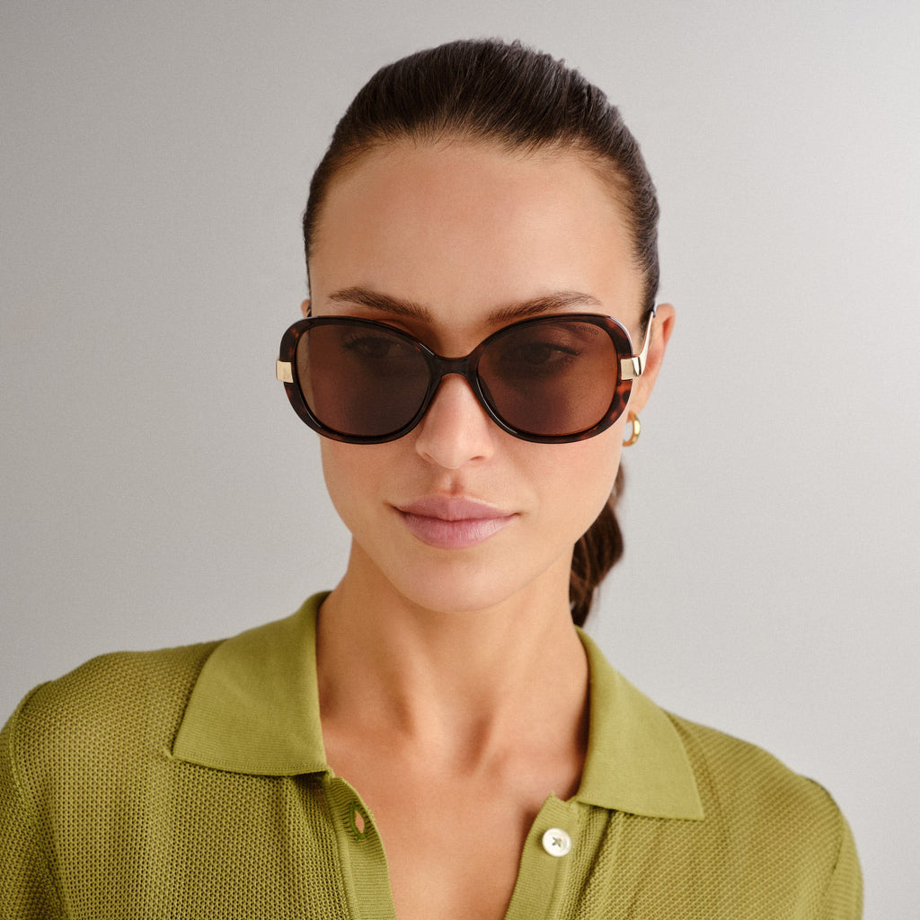  Anna Bay Sunglasses - Dark Tort