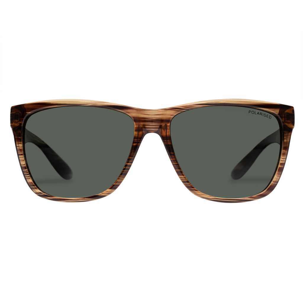  Bondi Sunglasses - Brown Woodstripe
