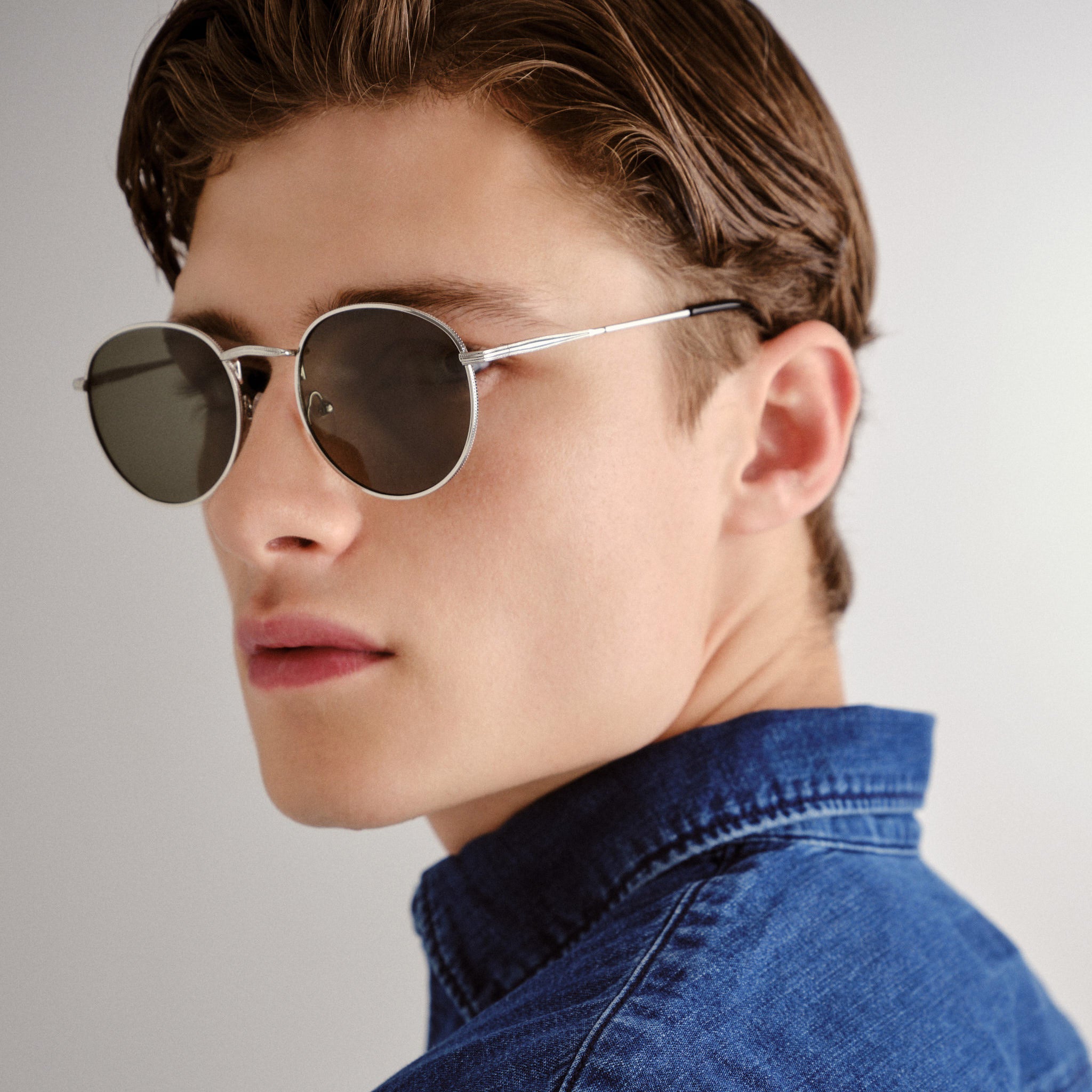  Enviro Round Metal Sunglasses - Silver