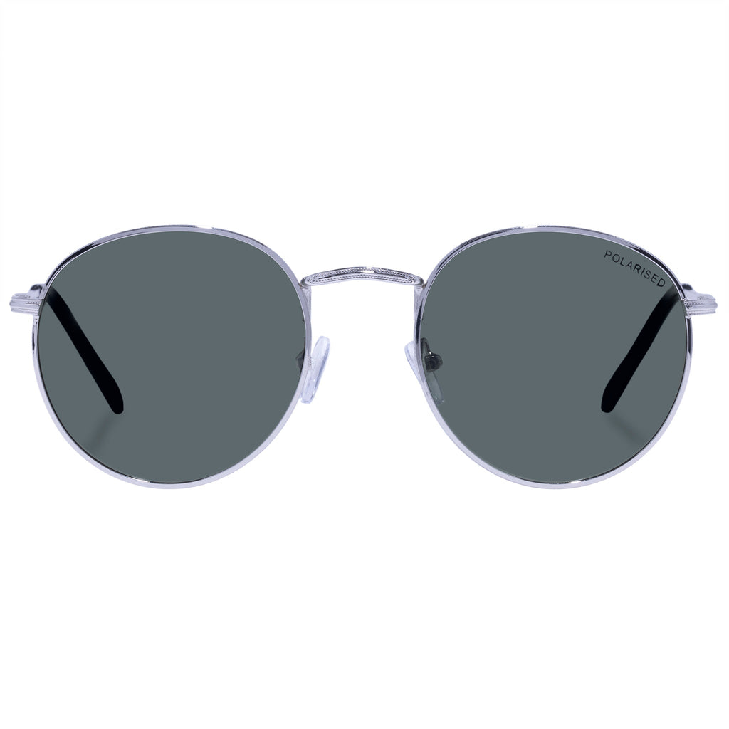  Enviro Round Metal Sunglasses - Silver