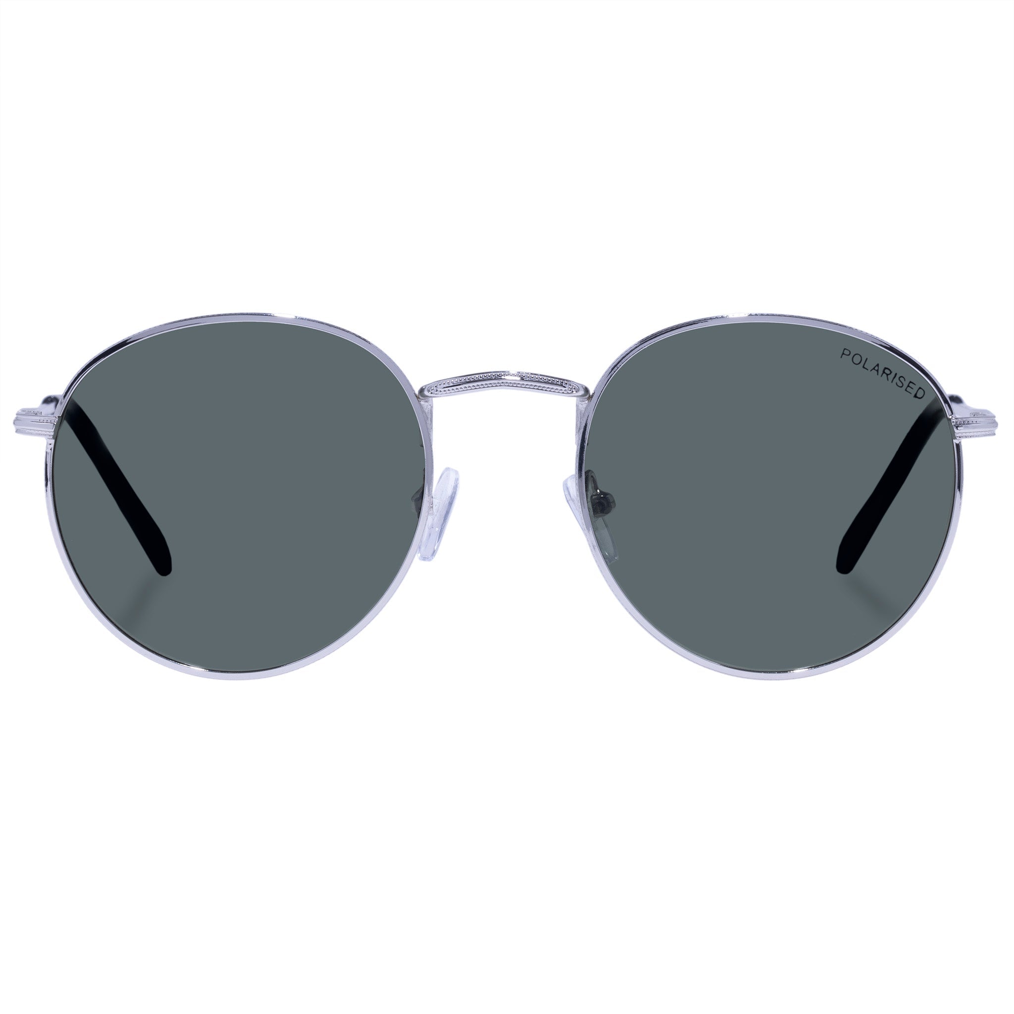  Enviro Round Metal Sunglasses - Silver