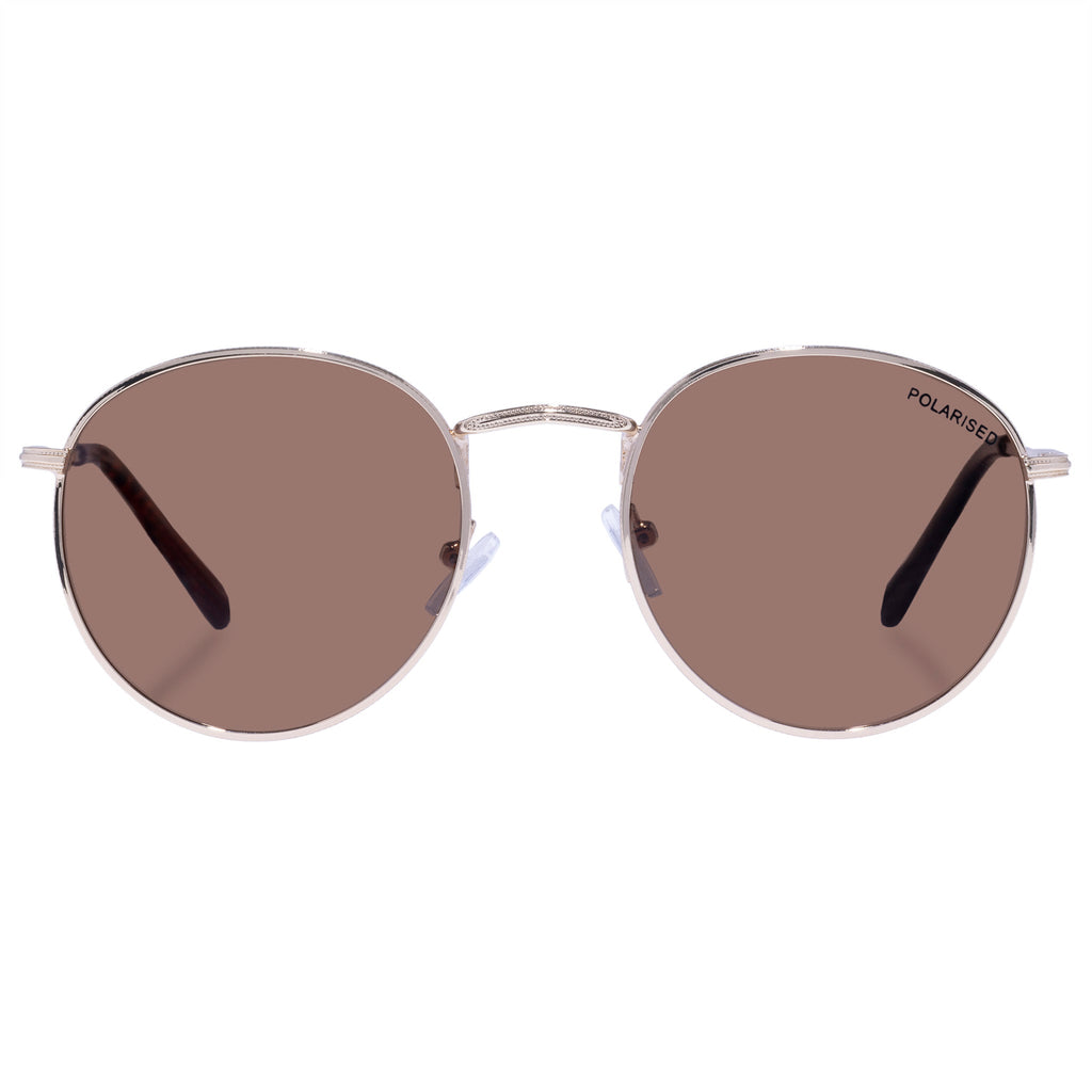  Enviro Round Metal Sunglasses - Gold