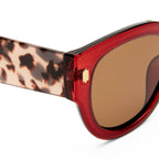  Eurella Sunglasses - Burgundy/Tort