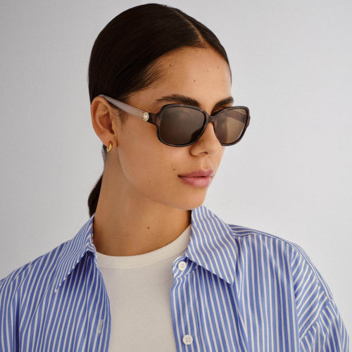  Abbey Sunglasses - Dark Tort/Tan