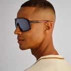  Outfield Shield Sunglasses - Black/Red