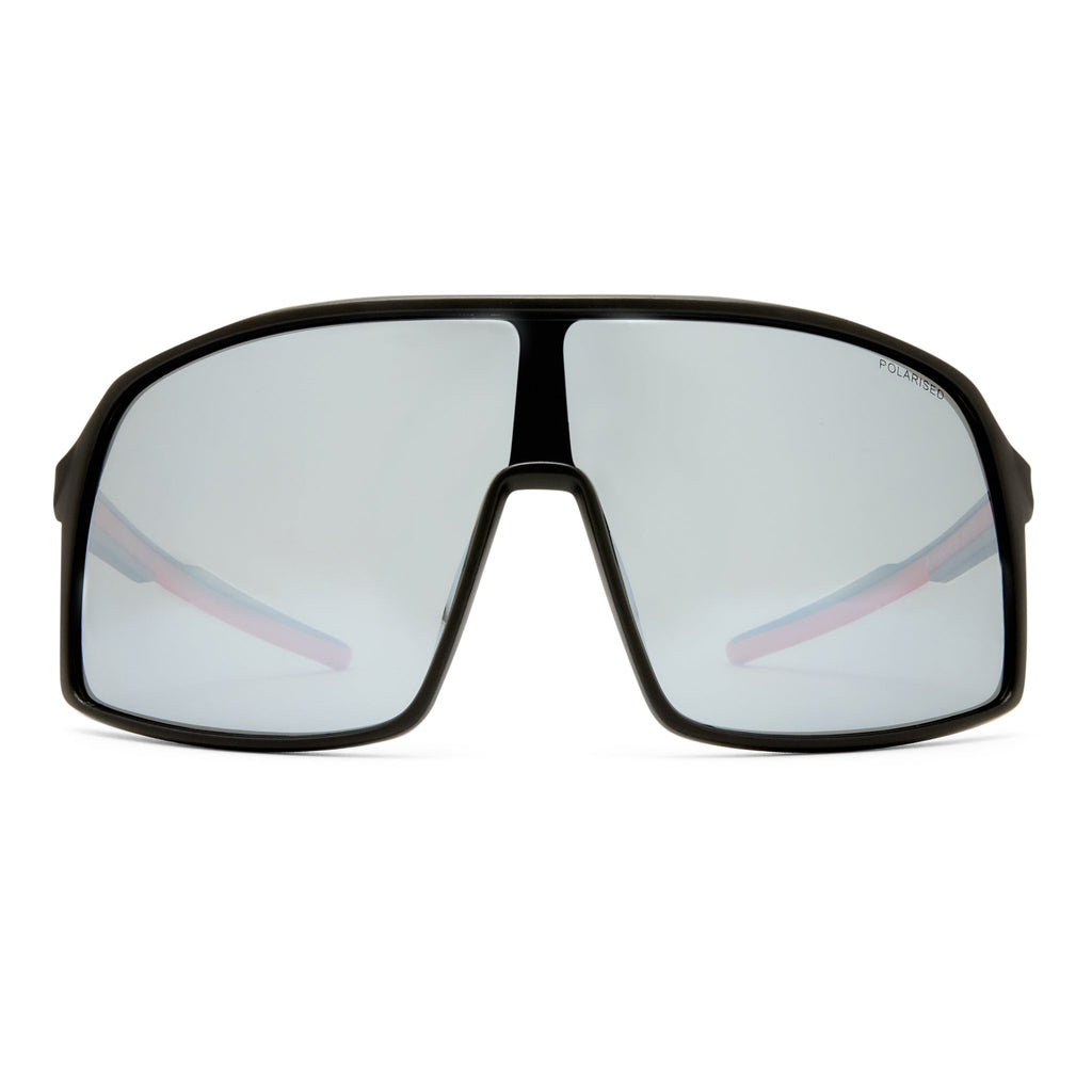  Outfield Shield Sunglasses - Black/Red