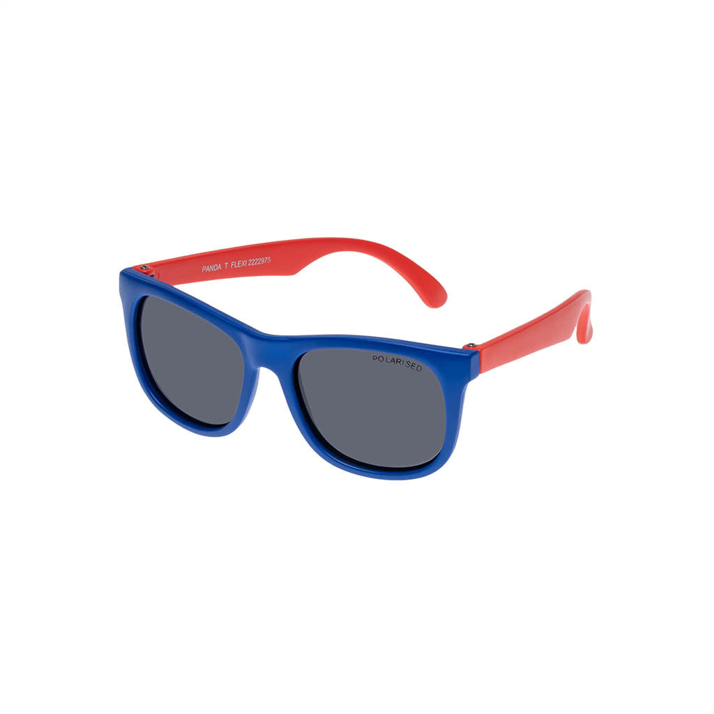  Panda Flexi Sunglasses - Electric Blue/Red