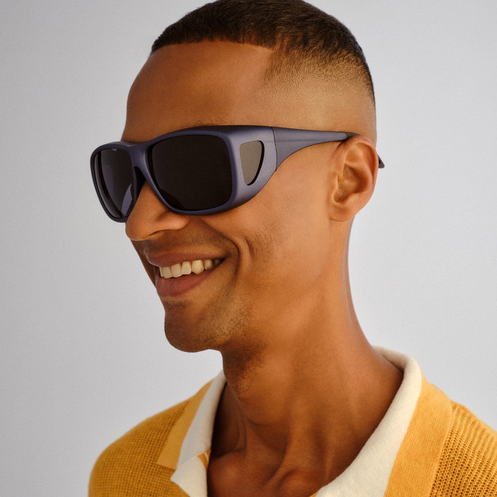  Gymea Fitover Sunglasses - Metallic Blue