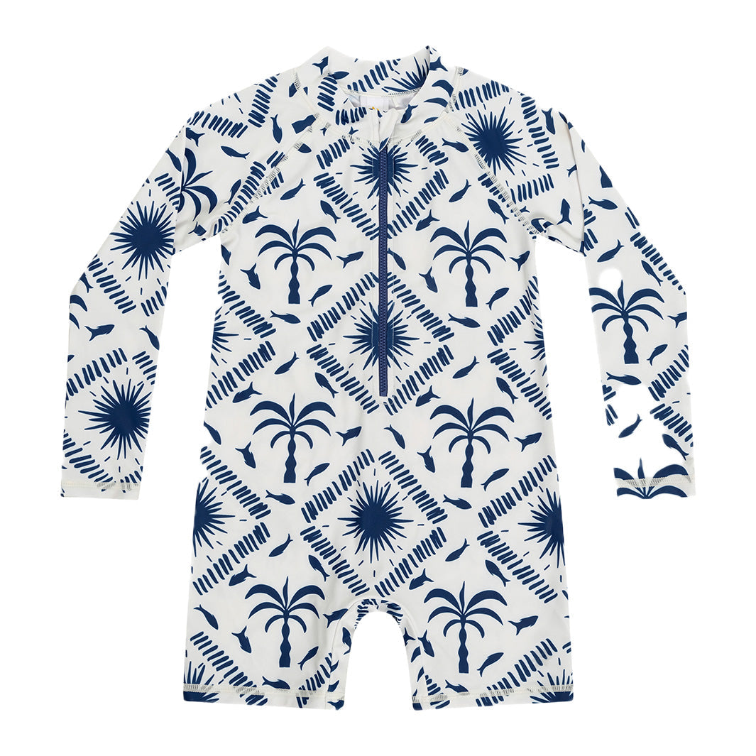  Infant Resort Palm Swim Zip Suit