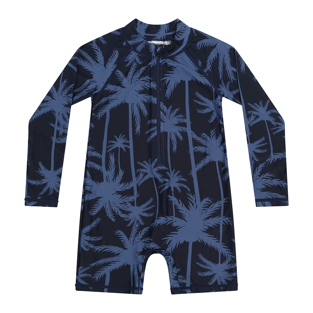  Infant Tropical Palm Swim Zip Suit