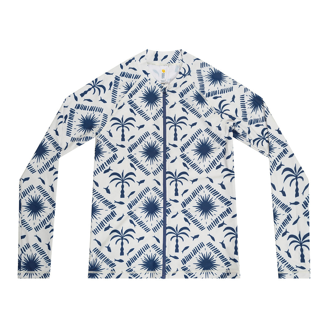  Womens Resort Palm LS Swim Jacket